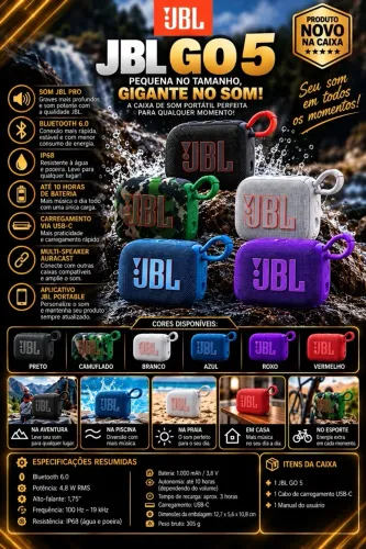 Caixa de Som JBL Go 5