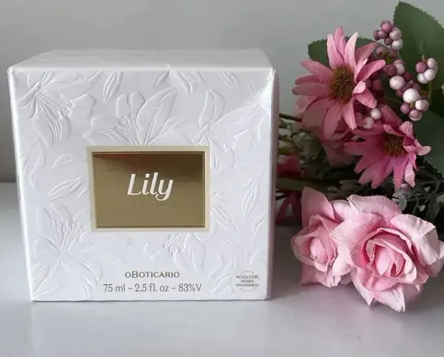 Perfume Lily Eau de Parfum O Boticário Original 75ml Lacrado Feminino<br><br>Outra opção forte: