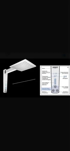Chuveiro Ducha Acqua Century Digital 7500W Branco Cromado Lorenzetti 220V