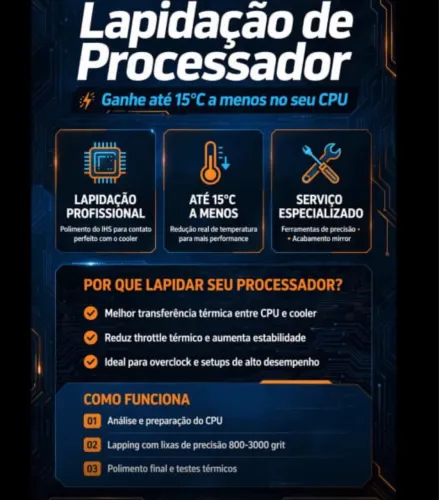Lapidação processador Ryzen Intel AMD