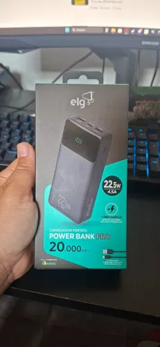 ELG - Power Bank Pro 20000mAH, Bateria Portátil Universal, Carga Rápida - Novo - Lacrado