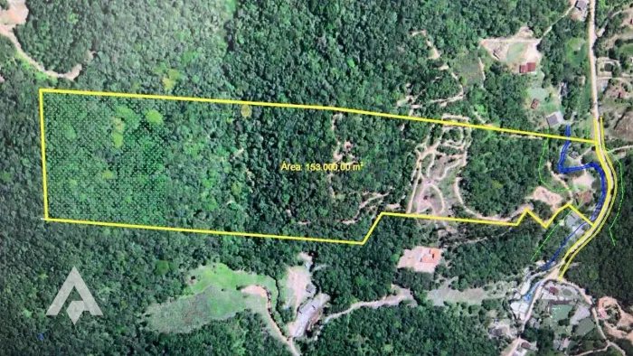 Terreno com 153.000m² à venda por R$ 3.100.000,00 - Bairro Alto Gasparinho - Gaspar/SC