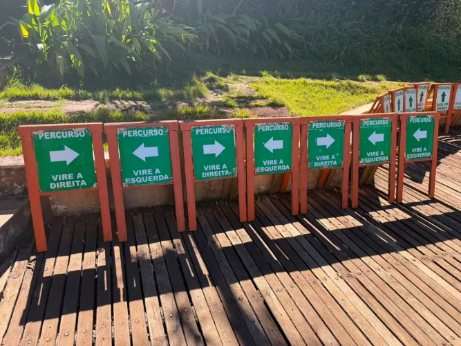 Placas de Sinalização e Kilometragem para corrida de rua caminhada e ciclismo