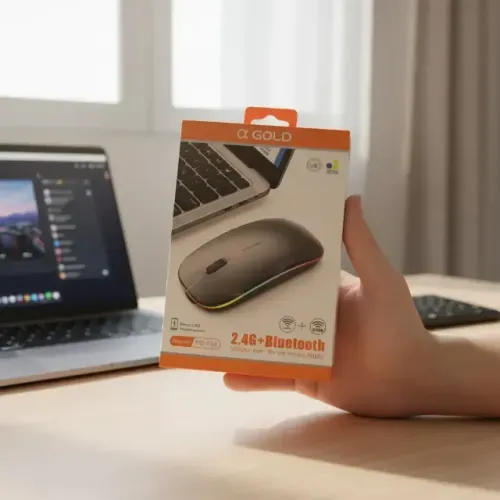 Mouse sem Fio 2.4G + Bluetooth NOVO