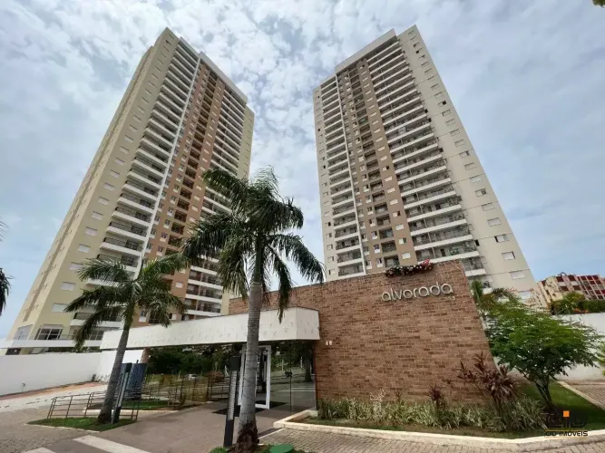 Cond. Alvorada Cuiabá - Mobiliado 72m 02 quartos c/ sala ampla, sendo 1 suite, andar alto,