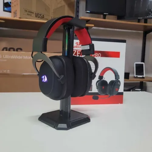 Headset Gamer Redragon Zeus Pro Preto Sem Fio 7.1