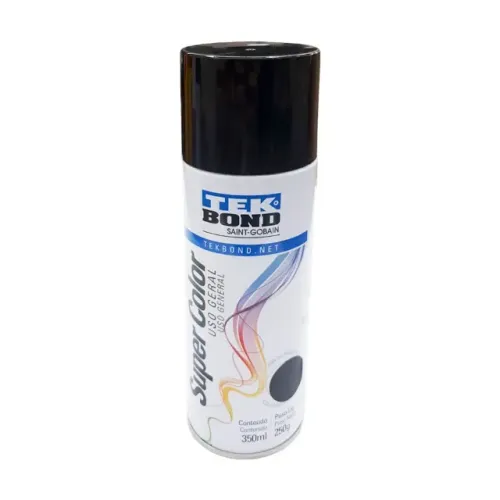 Tinta Spray Preto Fosco 350ml Tekbond