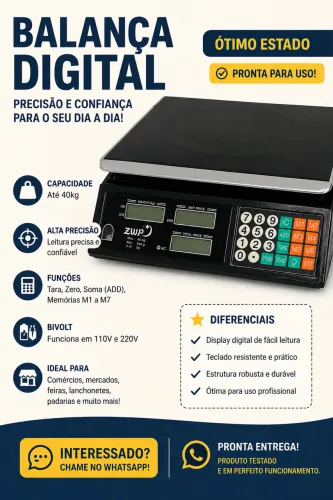 Balança digital até 40kg
