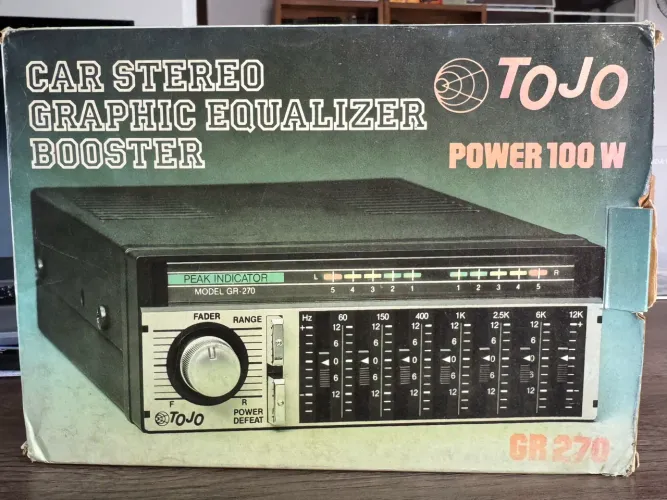 Equalizador e amplificador tojo gr-270 novo zero com todos acessórios na promoção