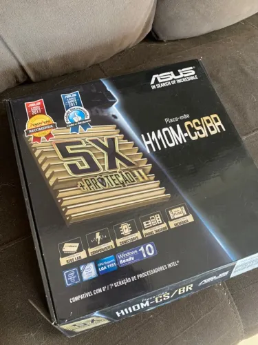 Placa-mãe ASUS H110M-CS/BR - Seminova (Nunca Usada)