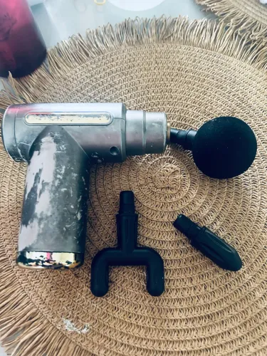 Pistola Massageadora Elétrica + 4 Ponteiras