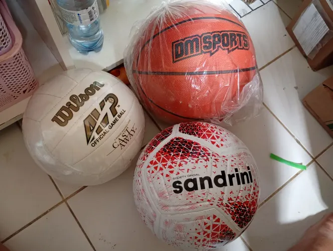 Kit Férias 3 Bolas (Vôlei, Basquete, Futebol)