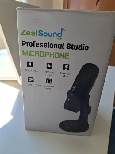 Microfone Zeal Sound com redução de ruido