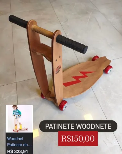 Meu primeiro patinete woodnete