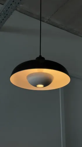 Pendente com Cúpula de Alumínio - Pintura Eletrostática