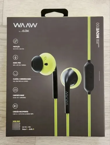 Fone De Ouvido Waaw By Alok Move 100ebs Earphone Bluetooth