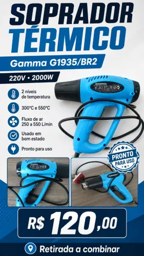 Soprador Térmico Gamma 2000W 220V G1935/BR2