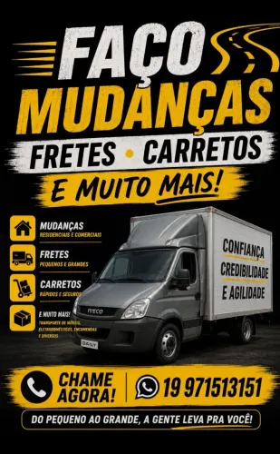Faço carretos, mudança, ETC...