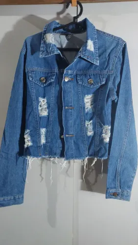 Conjunto jeans destroyed - Veste M e G