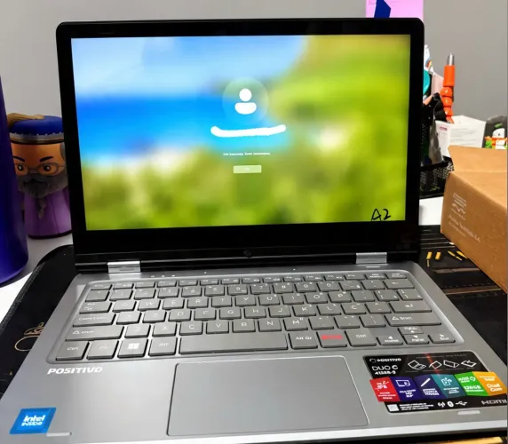 Notebook Positivo Duo 2 em 1 Intel Celeron 4GB 128Gb Tela 11.6 Windows 11 Cinza