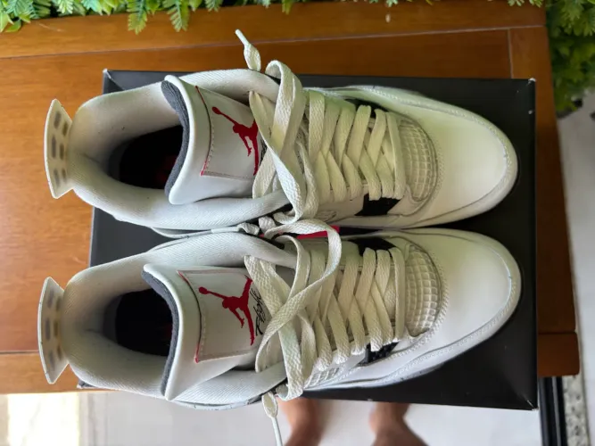 Jordan 4 white cement