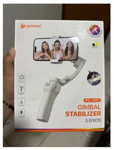 Gimbal Estabilizador Com 3 Eixos Celular Bluetooth Portátil (Usado)