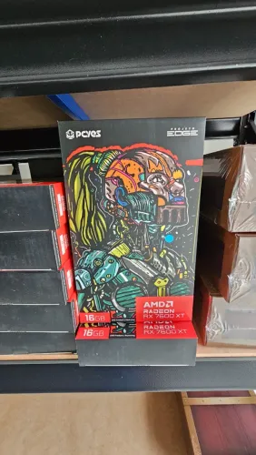 AMD, RX 7600 XT, 16GB, GDDR6, PCYES EDGE - LOJA CONCEITUADA