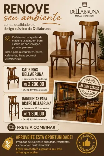 Cadeiras e Banquetas Dellabruna