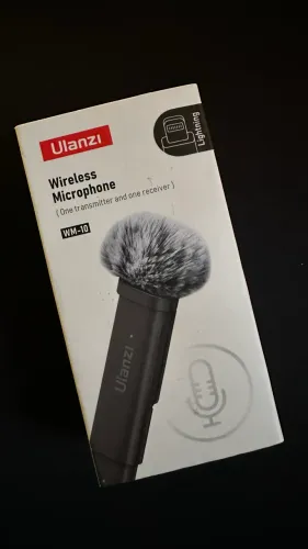 Microfone Lapela Ulanzi WM-10 lightning Iphone