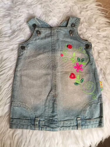 Jardineira Jeans Puc para Bebês