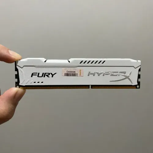 Memória HyperX Fury 8GB DDR3 1600MHz Branca Desktop Gamer com garantia