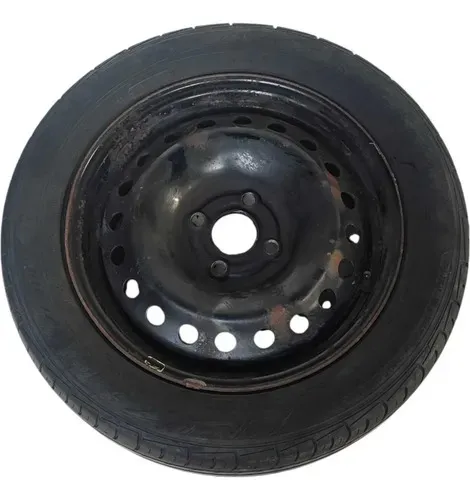 Roda Estepe Aro 15 C/pneu Chevrolet Agile 2012 2013 2014 Preta