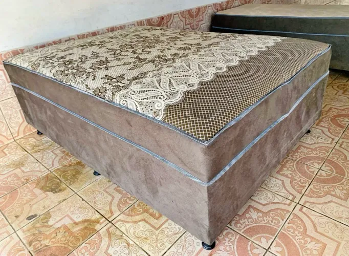 Cama Box de Casal 20Cm de Colchão - Apenas R$300