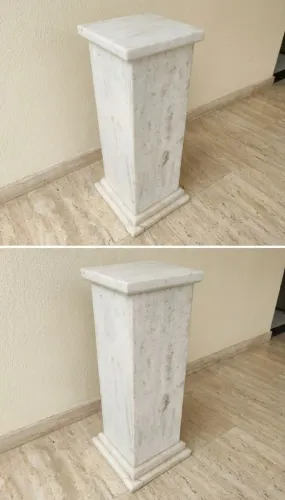 Coluna de Mármore 40kg Enfeite sala copa