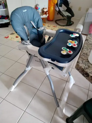 Cadeira de Refeição Burigotto - Modelo Merenda Azul