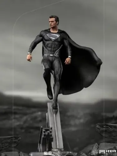 Superman black suit iron studios