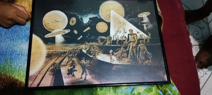 Quadro astronauta . Lindo