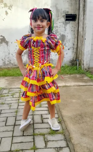 Vestido de quadrilha infantil