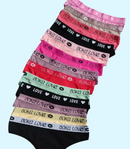 Calcinha boka love em cores variadas 
