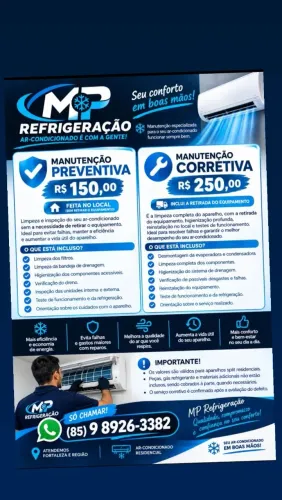 MP Refrigeração - Instalação, Limpeza e Manutenção de Ar-Condicionado