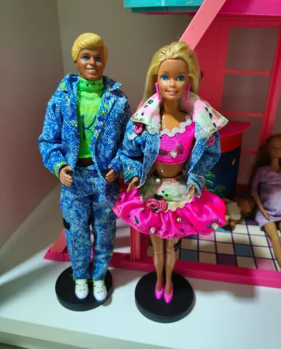 Barbie e Ken estrela Arte em Moda 1994