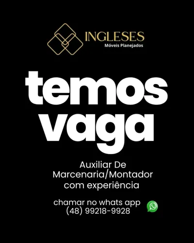 Auxiliar De Marcenaria