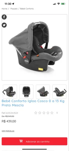 Bebê conforto Cosco