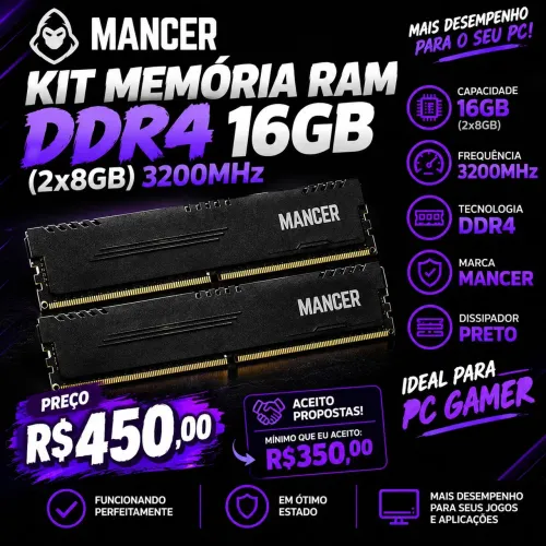 Memória Ram da mance 2x8