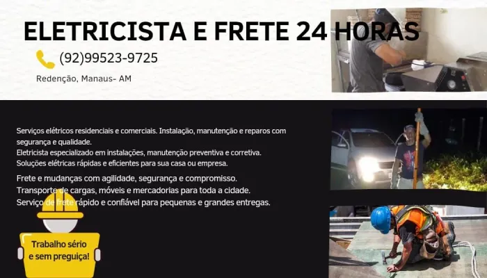 Eletricista e FRETE 