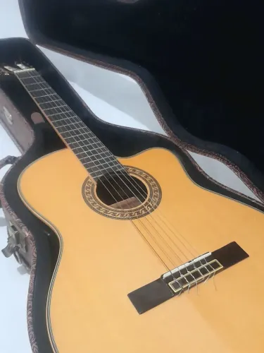 VIOLÃO E CASE EAGLE profissional