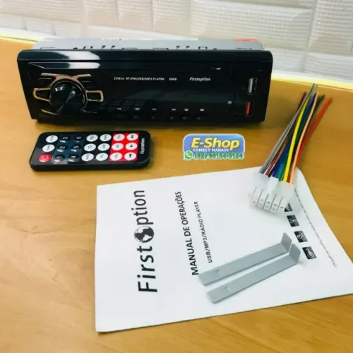Rádio Automotivo First Option 6688 MP3 USB Bluetooth + Controle