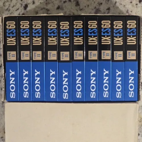 8 Fitas Cassete Sony UX-ES 60 - Type II / High Bias - Virgens