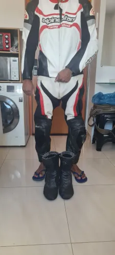 Kit Motociclista Alpinestars Original - Jaqueta + Macacão + Botas