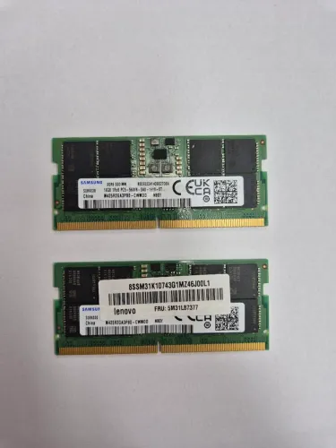 Kit Memória RAM 32GB (2x16GB) DDR5 5600MHz Samsung SODIMM Notebook
